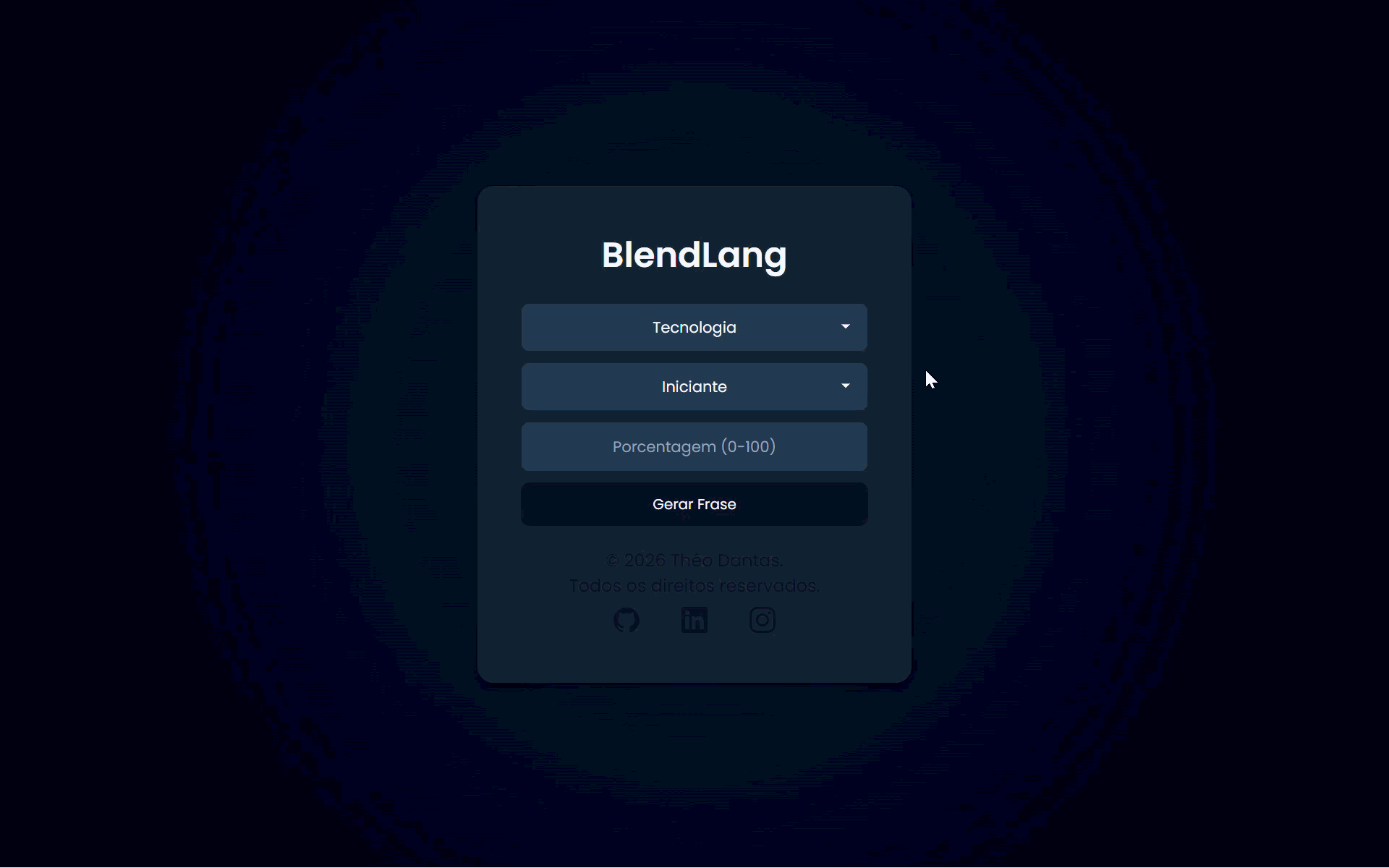 Capa do Projeto BlendLang